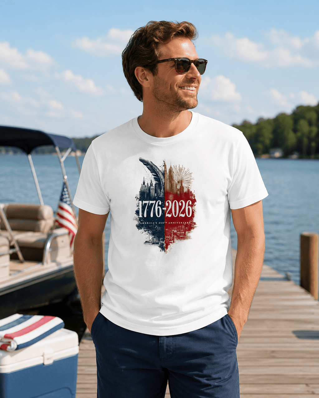 1776–2026 America 250 Anniversary Shirt | Patriotic USA Tee Celebrating 250 Years of Freedom - Moment Wear Company - T-SHIRT -