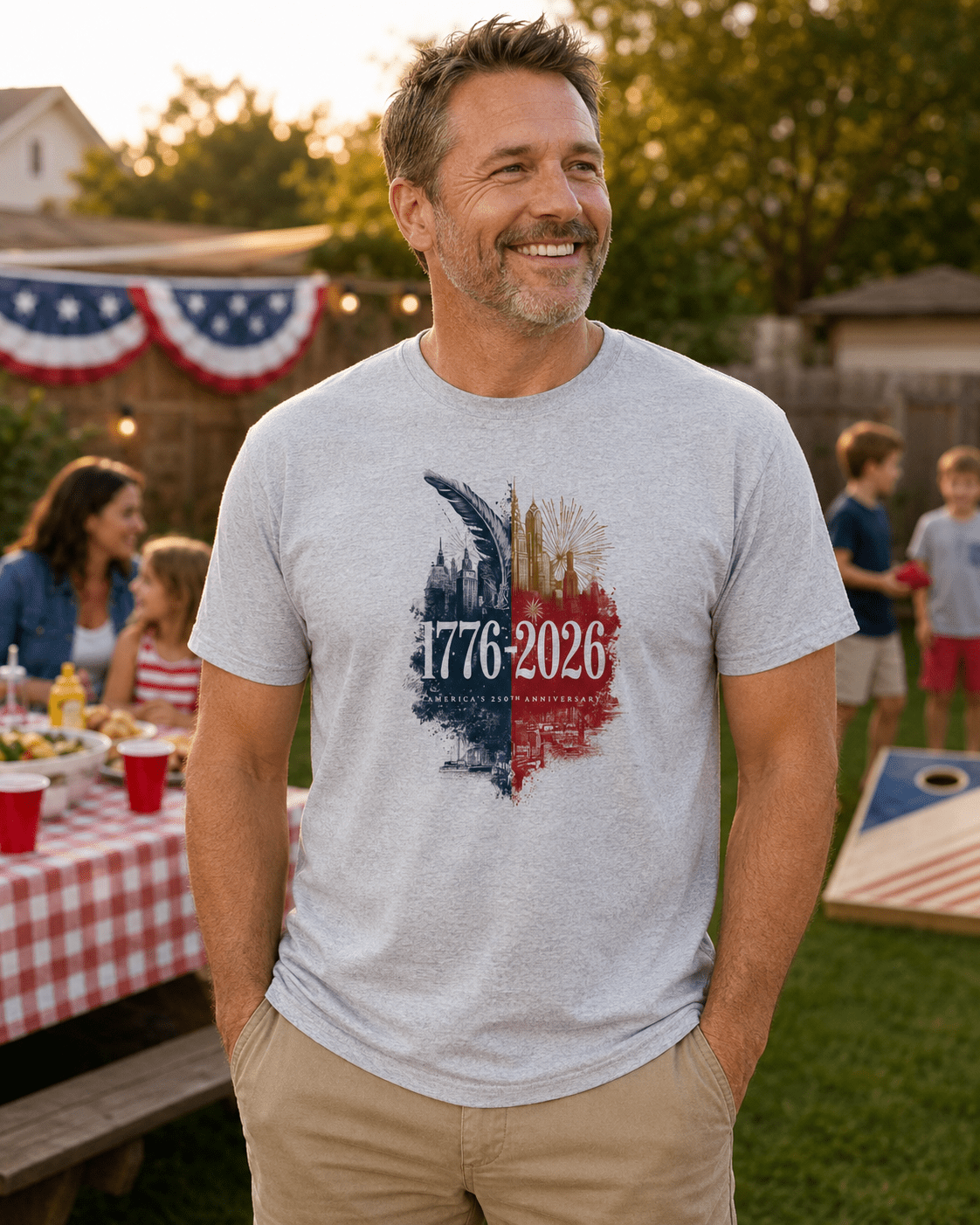 1776–2026 America 250 Anniversary Shirt | Patriotic USA Tee Celebrating 250 Years of Freedom - Moment Wear Company - T-SHIRT -