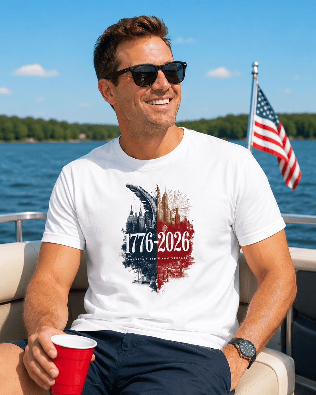 1776–2026 America 250 Anniversary Shirt | Patriotic USA Tee Celebrating 250 Years of Freedom - Moment Wear Company - T-SHIRT -