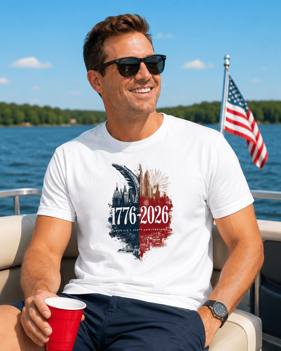 1776–2026 America 250 Anniversary Shirt | Patriotic USA Tee Celebrating 250 Years of Freedom - Moment Wear Company - T-SHIRT -
