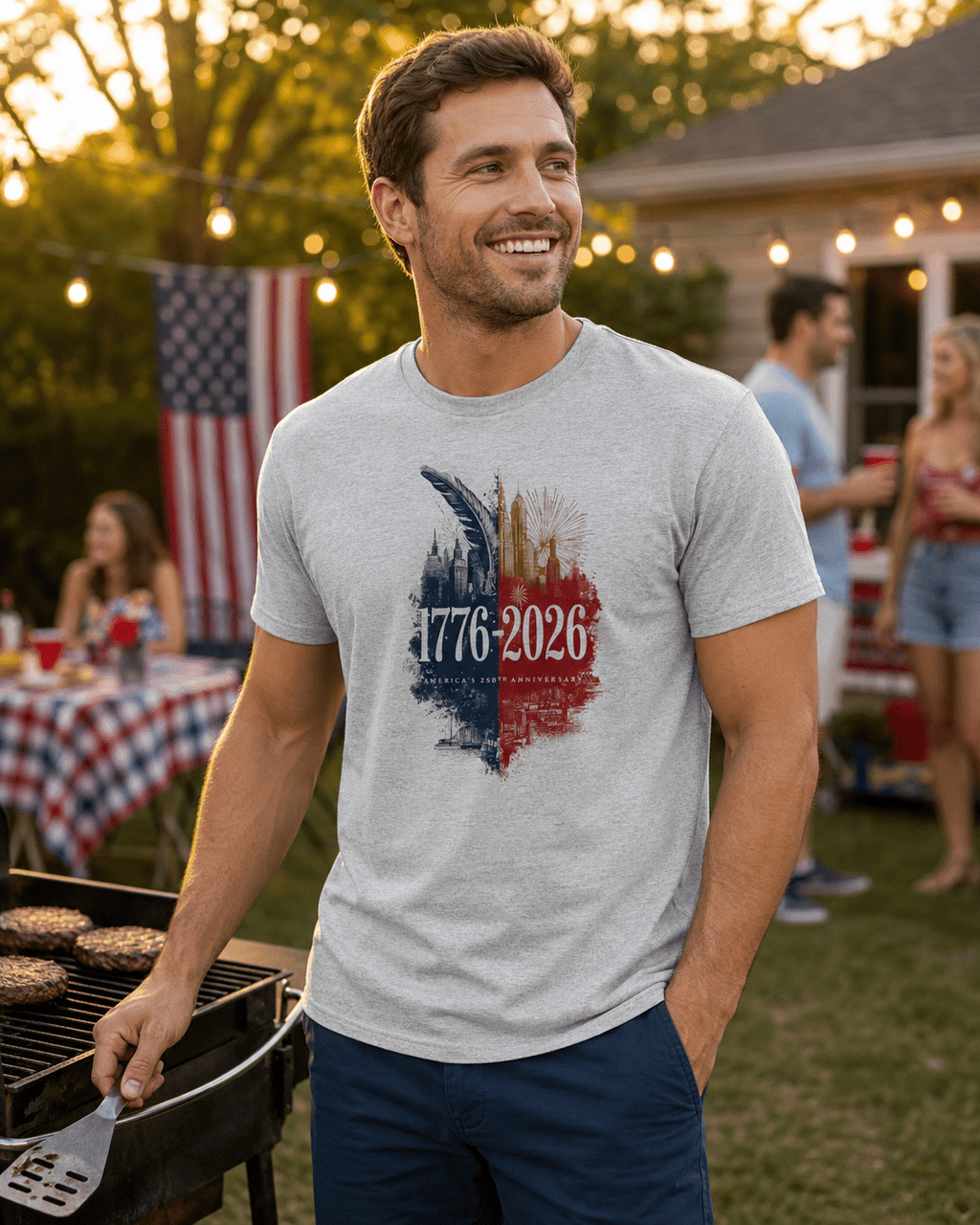 1776–2026 America 250 Anniversary Shirt | Patriotic USA Tee Celebrating 250 Years of Freedom - Moment Wear Company - T-SHIRT -