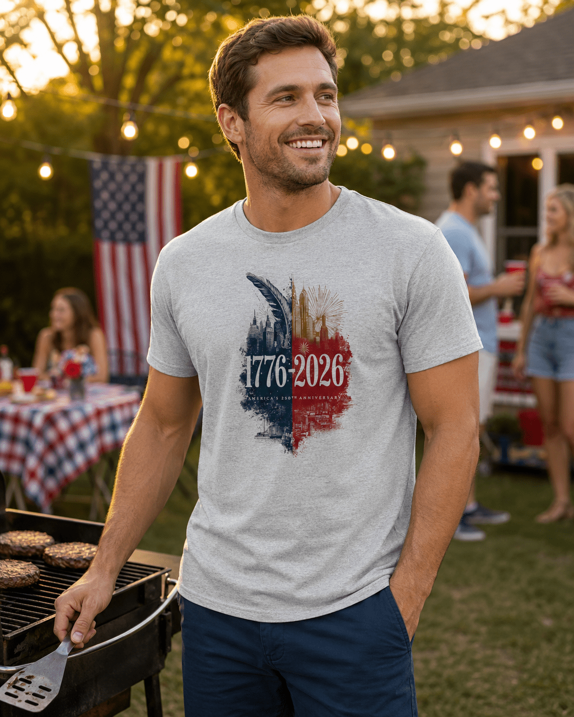 1776–2026 America 250 Anniversary Shirt | Patriotic USA Tee Celebrating 250 Years of Freedom - Moment Wear Company - T-SHIRT -