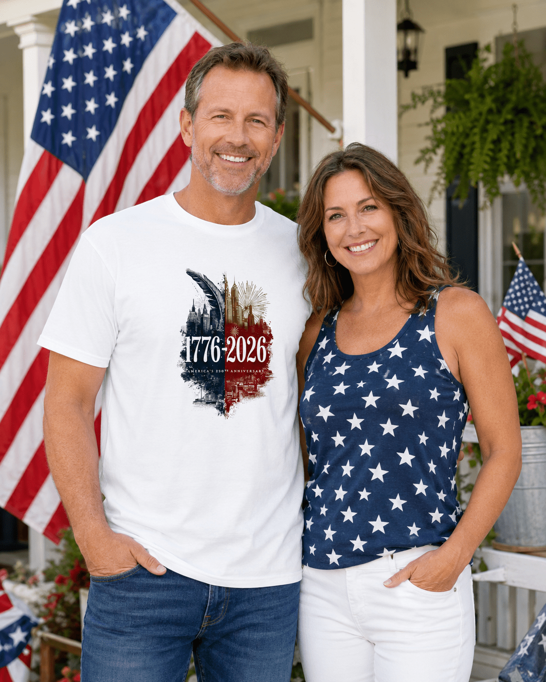 1776–2026 America 250 Anniversary Shirt | Patriotic USA Tee Celebrating 250 Years of Freedom - Moment Wear Company - T-SHIRT -