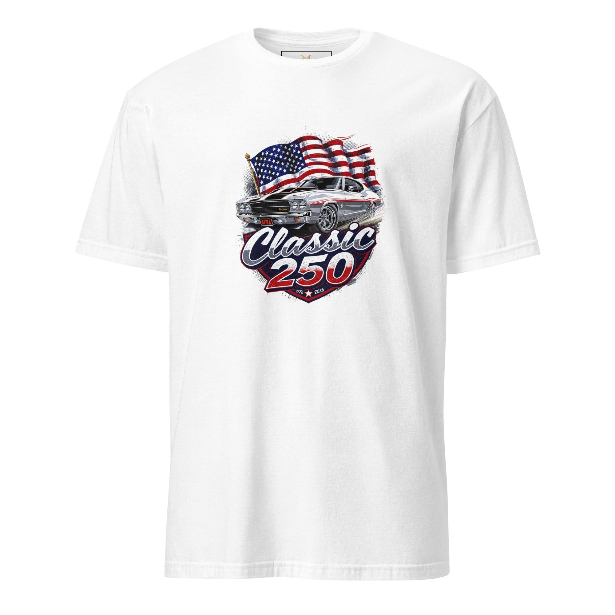 Patriotic Muscle Car Tee | Celebrating 250 Years of Freedom | America's 250th Anniversary Shirt - Moment Wear Company
