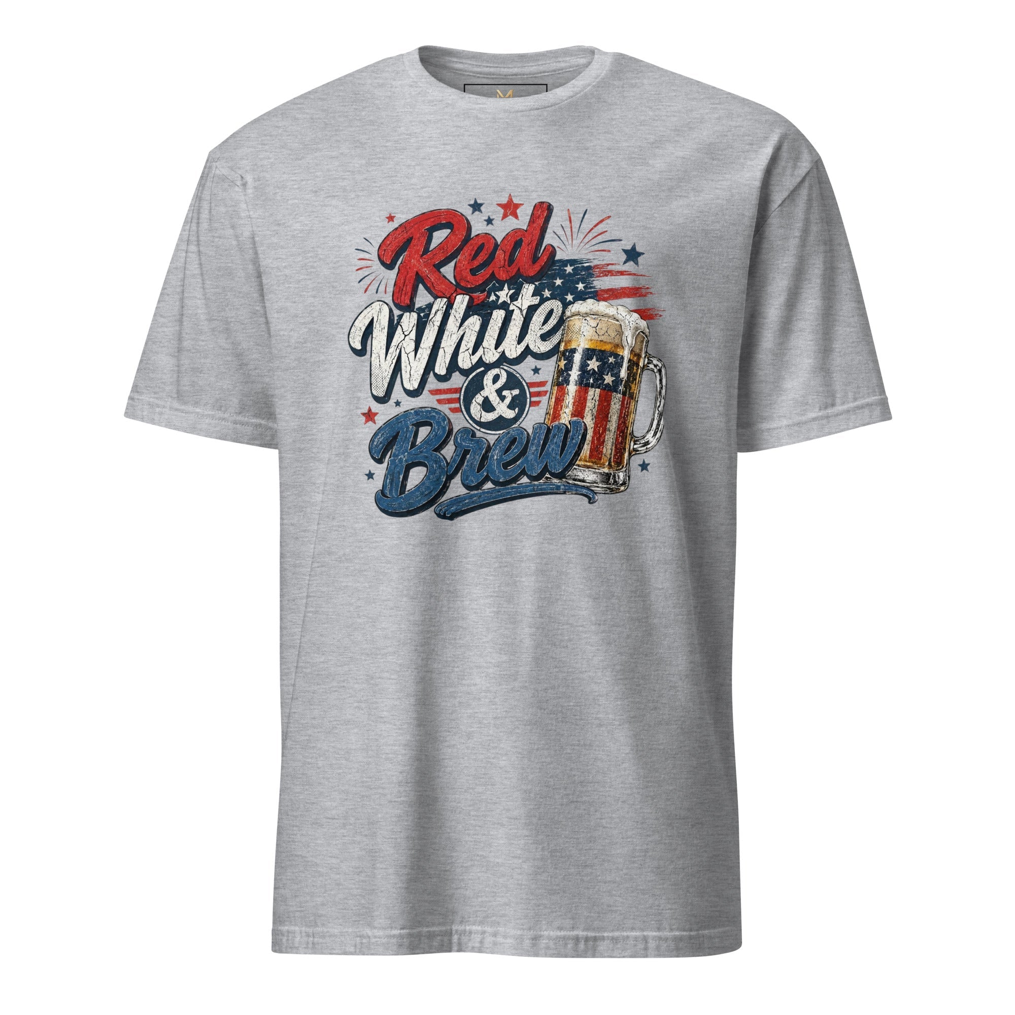 Red White & Brew Patriotic Beer Shirt | Funny 4th of July Tee for Friends & Summer Memories - Moment Wear Company - T-SHIRT -