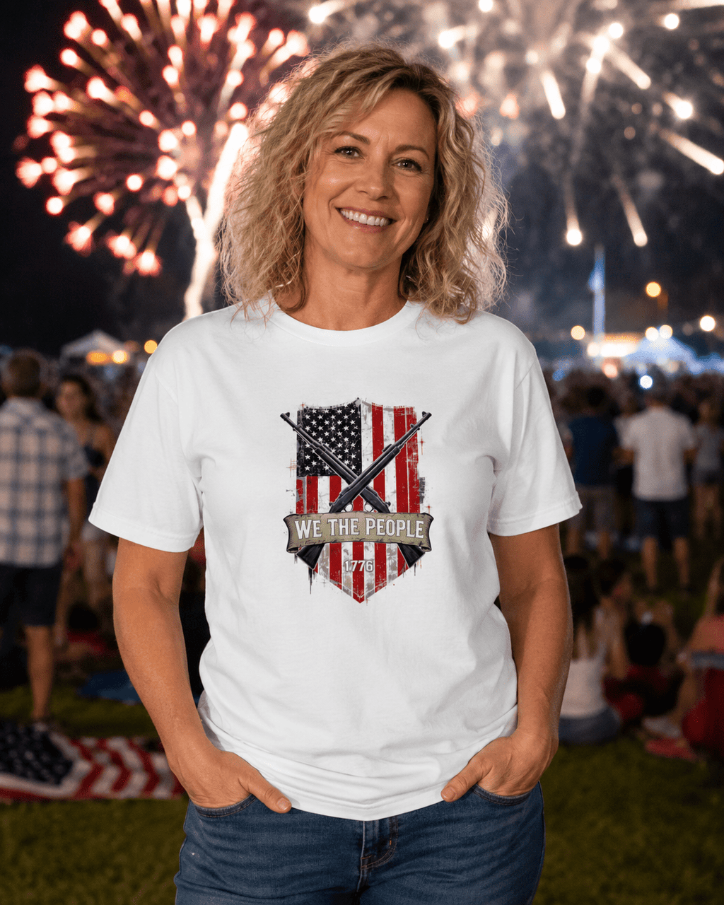 We The People 1776 Shirt | Patriotic American Flag Tee for July 4th, Freedom & Independence Day - Moment Wear Company - T-SHIRT -