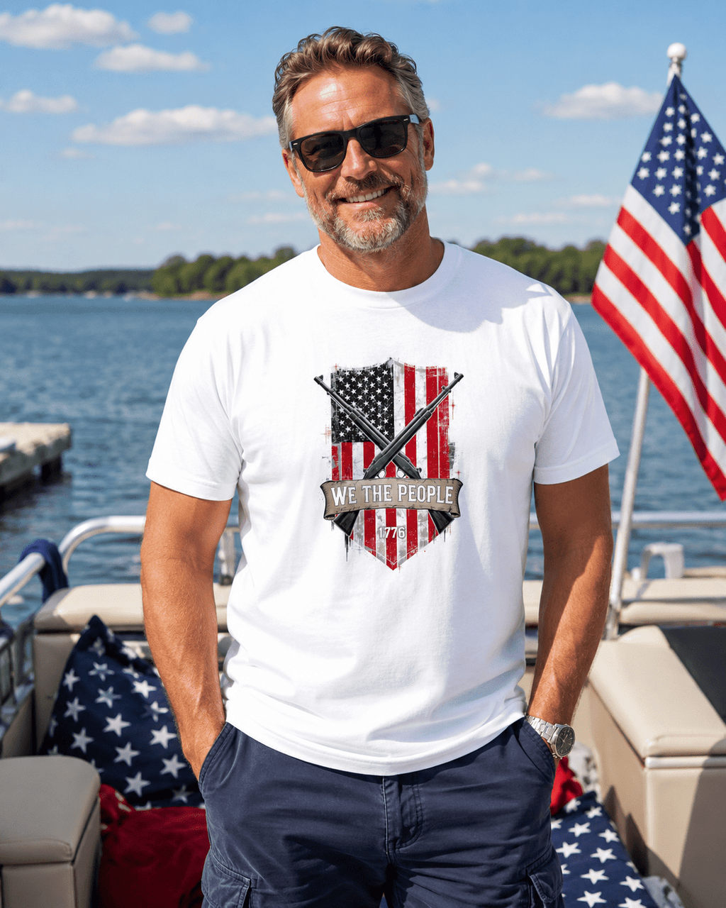 We The People 1776 Shirt | Patriotic American Flag Tee for July 4th, Freedom & Independence Day - Moment Wear Company - T-SHIRT -