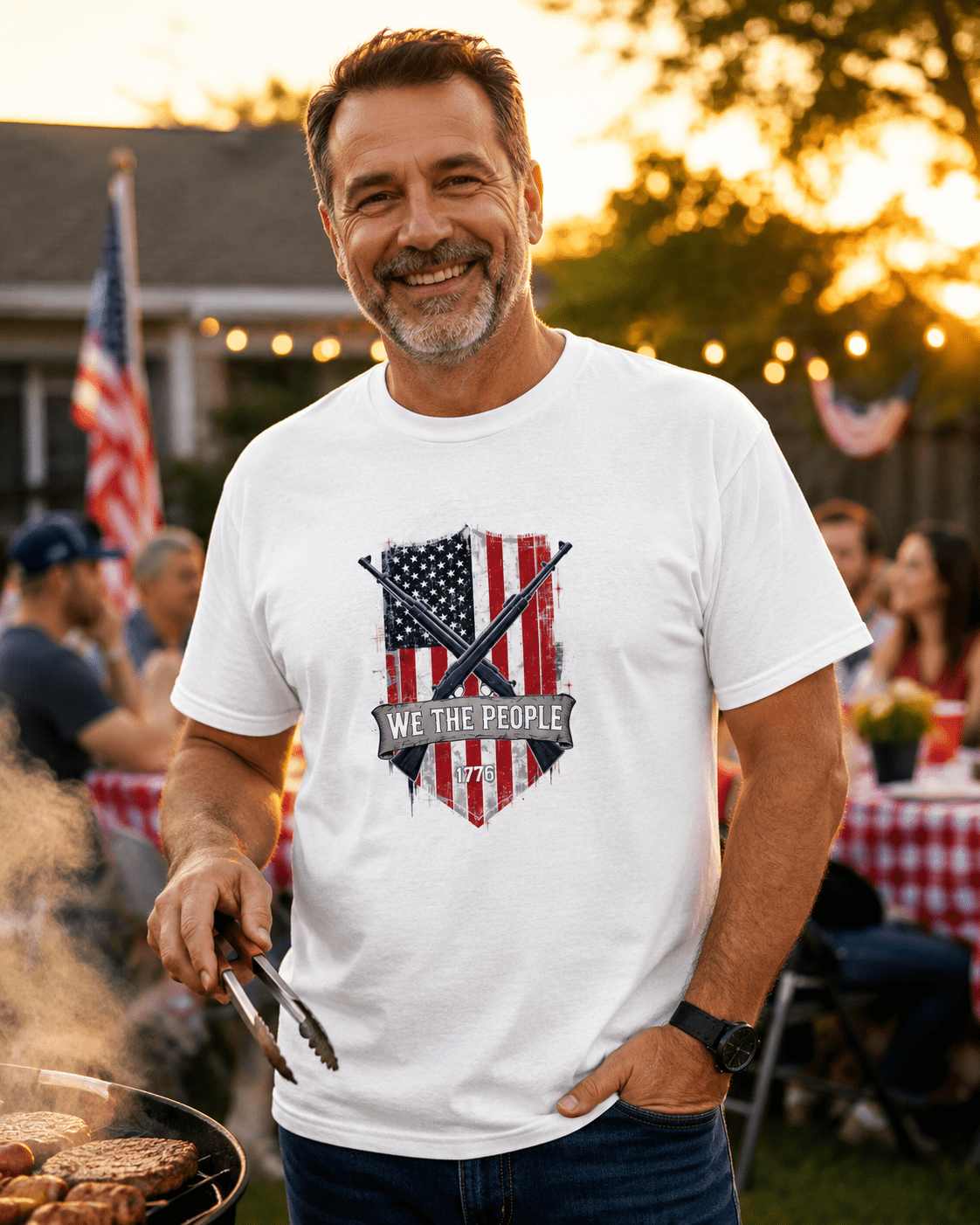 We The People 1776 Shirt | Patriotic American Flag Tee for July 4th, Freedom & Independence Day - Moment Wear Company - T-SHIRT -
