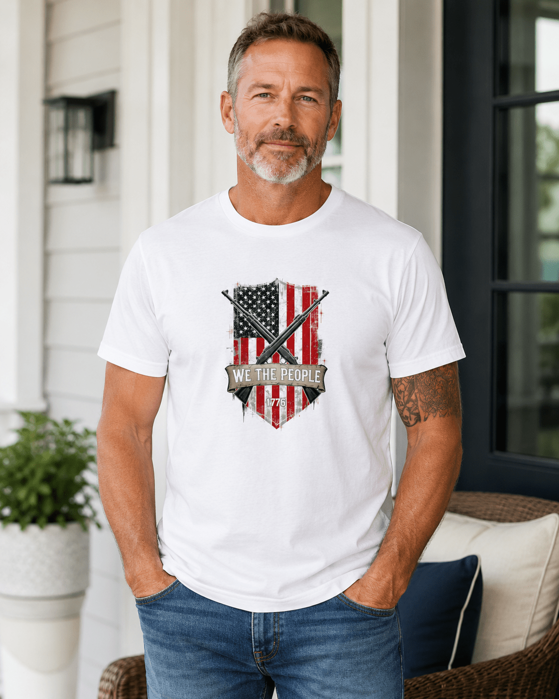 We The People 1776 Shirt | Patriotic American Flag Tee for July 4th, Freedom & Independence Day - Moment Wear Company - T-SHIRT -