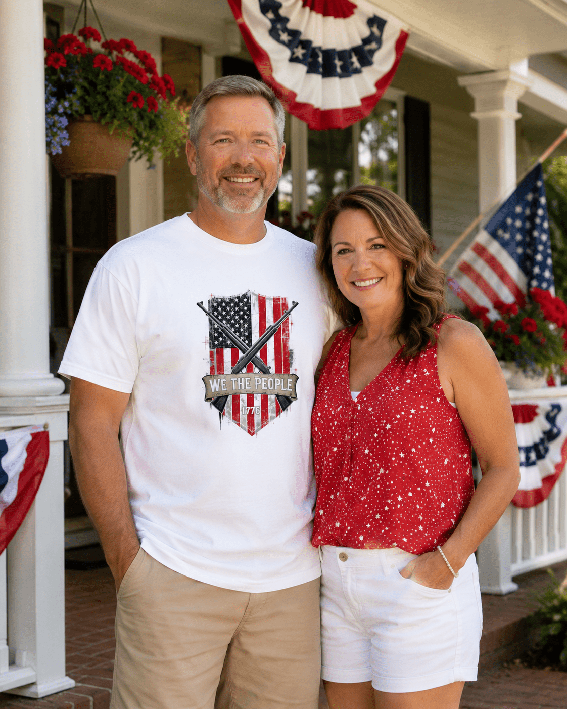 We The People 1776 Shirt | Patriotic American Flag Tee for July 4th, Freedom & Independence Day - Moment Wear Company - T-SHIRT -